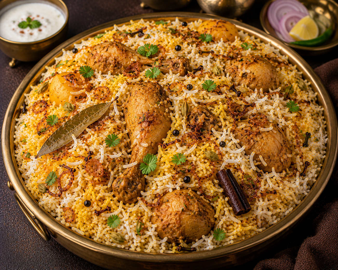 Kolkata Chicken Dum Biryani