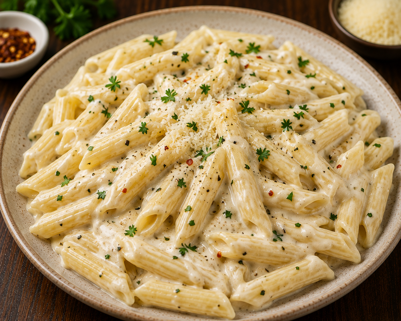 White Sauce Penne Pasta
