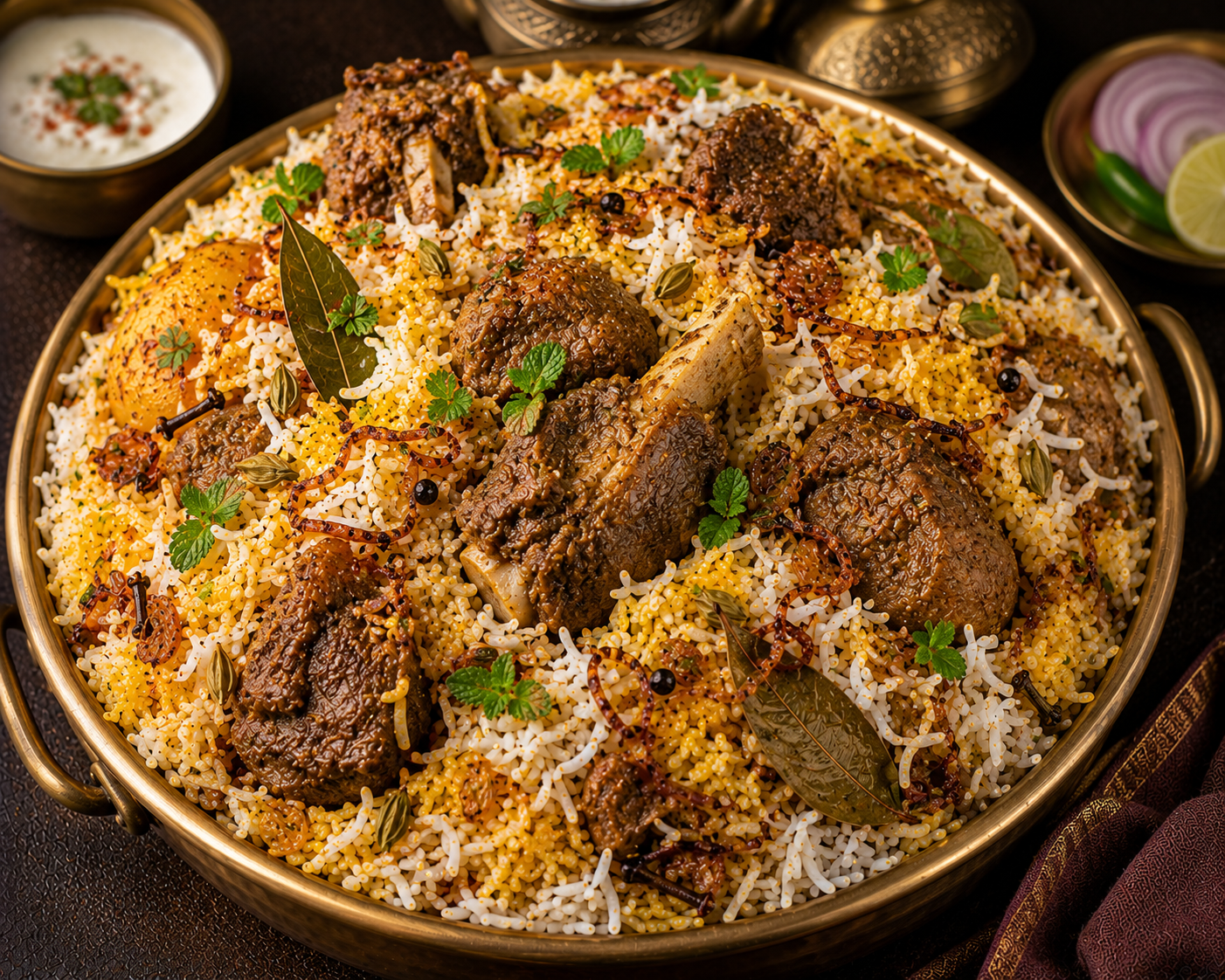 Kolkata Mutton Dum Biryani