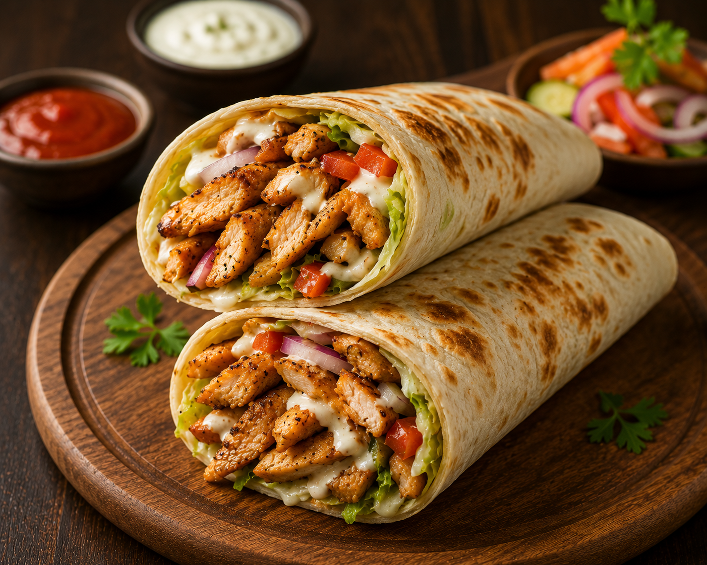 Shawarma Chicken Roll
